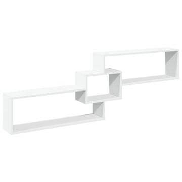 Vidaxl Zidni ormarić bijeli 158x18x53 cm od konstruiranog drva