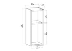 Woody Fashion Noćni ormarić, Sault - White