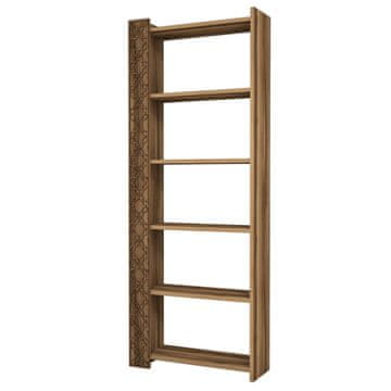 Woody Fashion Polica za knjige, City - Walnut, Walnut