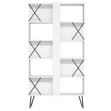 Woody Fashion Polica za knjige, Extra - White