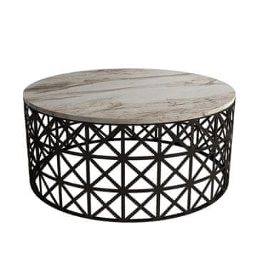 Woody Fashion Stolić za kavu, Selin - White Marble