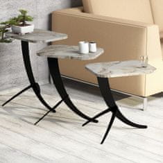 Woody Fashion Stol (3 komada), Pion - White Marble