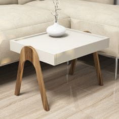 Woody Fashion Stol (3 komada), Roma - Walnut, Cream