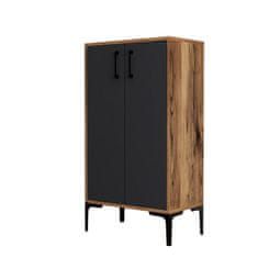 Woody Fashion Ormar za cipele, Prag - Walnut, Anthracite