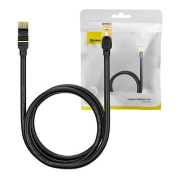 BASEUS Baseus Ethernet RJ45, 10 Gbps, mrežni kabel od 1,5 m (crni)