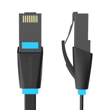 Vention Plosnati mrežni kabel UTP CAT6 Vention IBJBI RJ45 Ethernet 1000Mbps 3m Crni