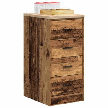 Vidaxl Ormar za garažu antikno drvo 40x51x85 cm