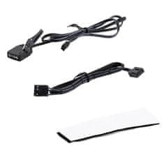 darkFlash Kutija za upravljanje ventilatorom za računalo Darkflash RC2 RGB PWM + daljinski upravljač (crni)