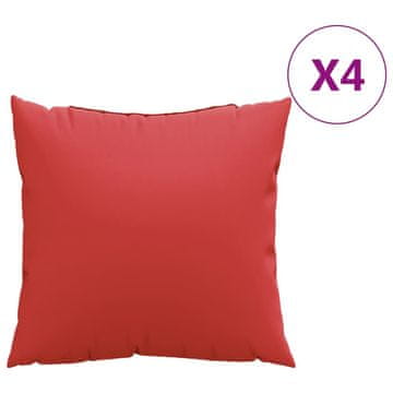 Vidaxl Jastuci za sofu 4 kom crveni 60 x 60 cm od tkanine