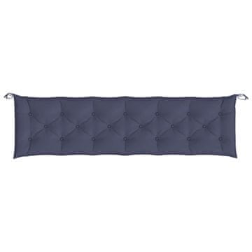 Vidaxl Jastuk za vrtnu klupu modri 200x50x7 cm tkanine Oxford