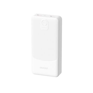 DUDAO K10 Power Bank 10000mAh 2x USB / USB-C 2.4A 12W, bijela