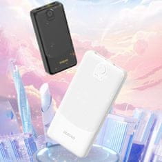 DUDAO K10 Power Bank 10000mAh 2x USB / USB-C 2.4A 12W, crno