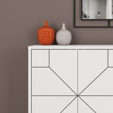 Woody Fashion Komoda, Bijela boja, Dune - White