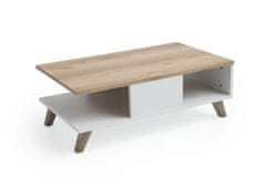 Woody Fashion Stolić za kavu, hrast Bijela boja, SUMER O2040