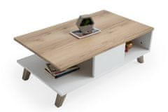 Woody Fashion Stolić za kavu, hrast Bijela boja, SUMER O2040