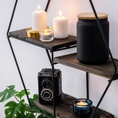 Woody Fashion Zidna polica, Crno Orah, Narcissus