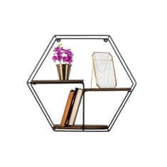 Woody Fashion Zidna polica, Crno Orah, Narcissus