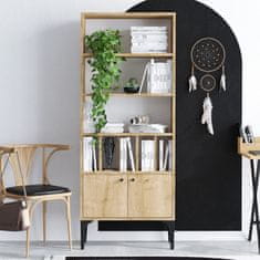 Woody Fashion Polica za knjige, Hrast safir, Pollux