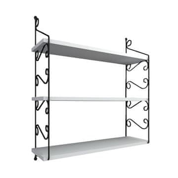 Woody Fashion Zidna polica, Bijela boja, Seramoni 3'lü - White