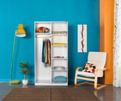 Woody Fashion Garderoba, Bijela boja, SWD-436-BB-2