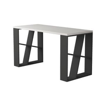 Woody Fashion Radni stol, Bijela boja Antracit, Honey - White, Anthracite