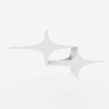 Woody Fashion Zidna polica, Bijela boja, Susen 2 - White