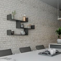 Woody Fashion Zidna polica, Antracit, Tibet - Anthracite