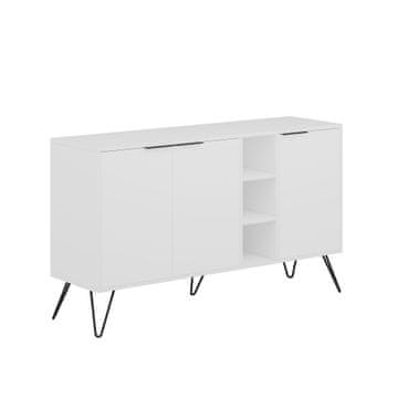 Woody Fashion Komoda, Bijela boja, Clara - White