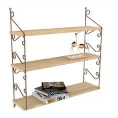 Woody Fashion Zidna polica, hrast, Seramoni 3'lü - Oak