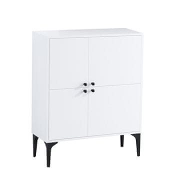 Woody Fashion Konzola, Bijela boja, Moon