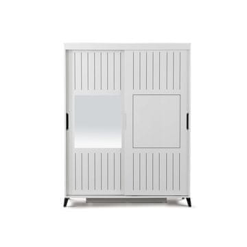 Woody Fashion Garderoba, Pasific Home Fuga - 140 Parlak Beyaz Dolap