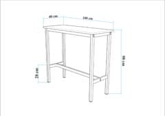 Woody Fashion Barski stol CHRISTINA