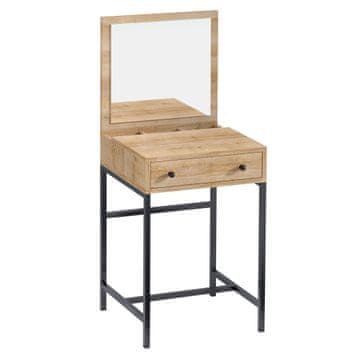 Woody Fashion Stol za šminkanje, hrast Crno, Mary