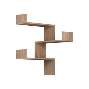 Woody Fashion Zidna polica, hrast, Luksa - Oak