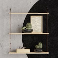 Woody Fashion Zidna polica, hrast, Armoni 3'lü - Oak