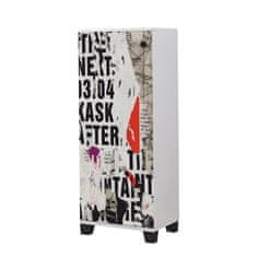 Woody Fashion Ormarić za cipele, Bijela boja, Filinta 766 - White