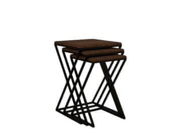 Woody Fashion Stol (3 komada), Z Zigon - Walnut