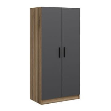 Woody Fashion Garderoba, Kale Anthracite Oak - 190