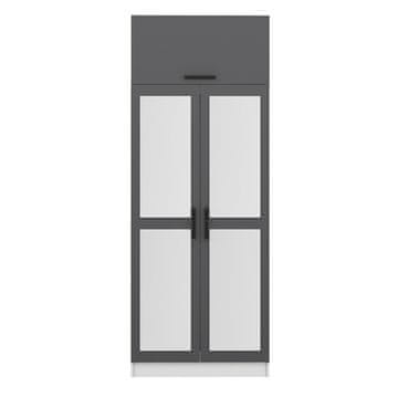 Woody Fashion Garderoba, Kale Anthracite - 2227