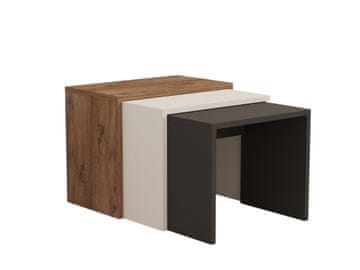 Woody Fashion Stol (3 komada), Gül