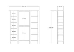 Woody Fashion Garderoba, City - Sapphire