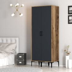 Woody Fashion Ormar, Kumsal SS - Walnut, Anthracite