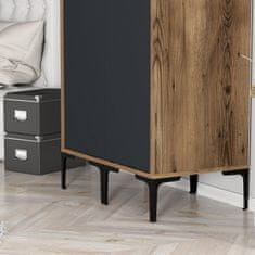 Woody Fashion Ormar, Kumsal SS - Walnut, Anthracite