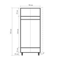 Woody Fashion Garderoba Angel