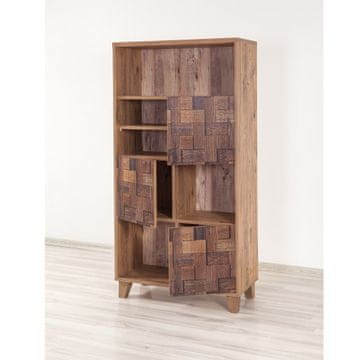 Woody Fashion Polica za knjige, Atlantski bor, Marina Flora - 750