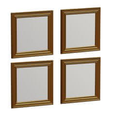 Woody Fashion Set ogledala (4 komada), Zlato, Loza - Gold