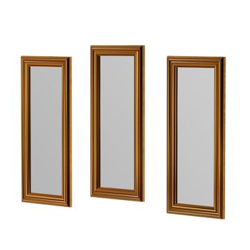 Woody Fashion Set ogledala (3 komada), bronca, Lavia - Bronze