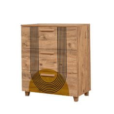 Woody Fashion Komoda, Atlantski bor, Leva Gravis Sun