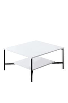 Woody Fashion Stolić za kavu, Black Line - White, Black