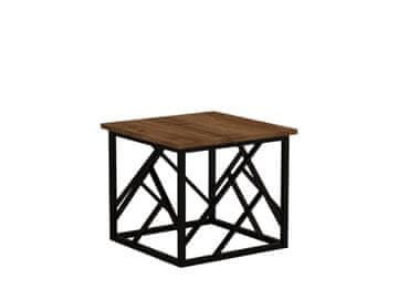 Woody Fashion Stolić za kavu, Woda - Walnut, Black